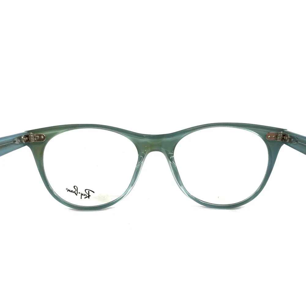 Ray-Ban Eyeglasses Frames RB2185-V 5883 Blue Tortoise Round Full Rim 52-18-145